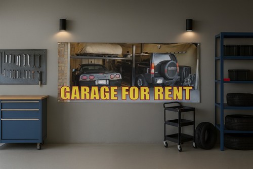 Garage for rent banner - garage, large