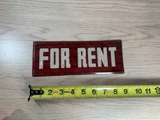 Vintage For Rent Sign Metal