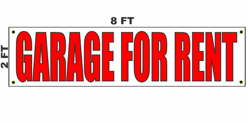 Garage for rent banner - rent,
