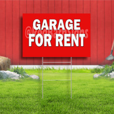 Garage For Rent Coroplast Sign