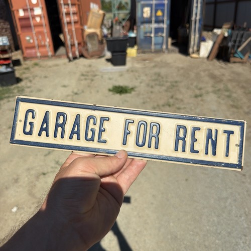 Vintage metal garage - vintage, for